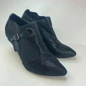Bellini Black Ankle Bootie size 7.5 W Work/Glam/Going out